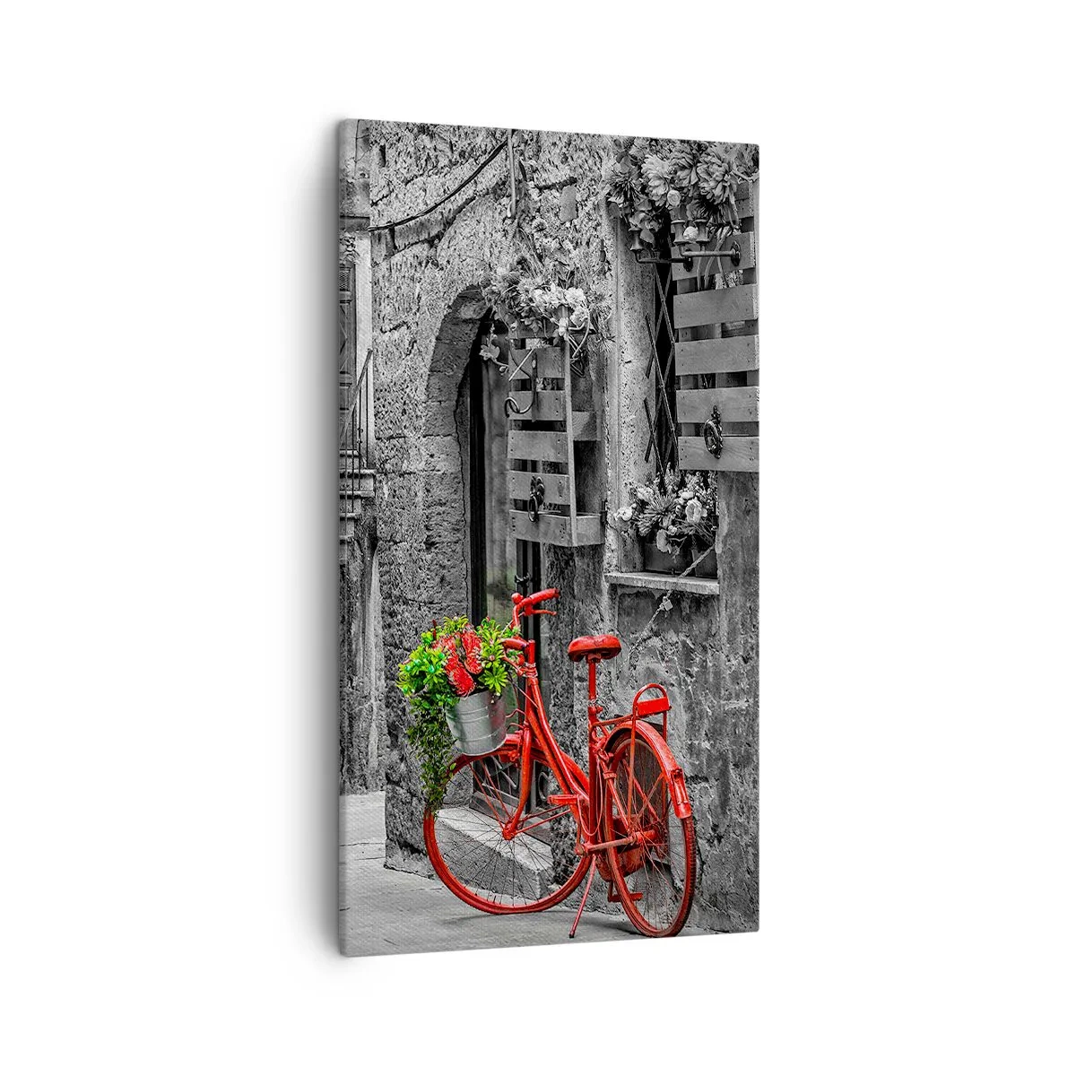 Canvastavla - Bild på duk - Toskansk hörna - 45x80 cm