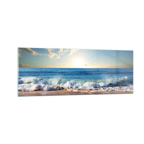 Glastavla - Bild på glas - Rörlighet och orörlighet samtidigt - 140x50 cm