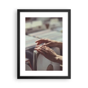 Affisch i svart ram - I jakten efter känslor - 30x40 cm