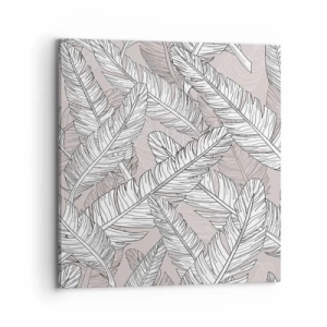 Canvastavla - Bild på duk - Fjäderstorm - 70x70 cm