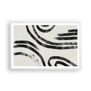 Affisch i vit ram - Halvstoppad - 91x61 cm