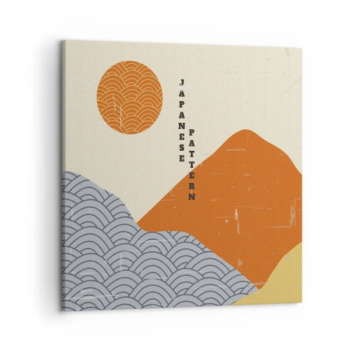 Canvastavla - Bild på duk - I den japanska andan - 50x50 cm