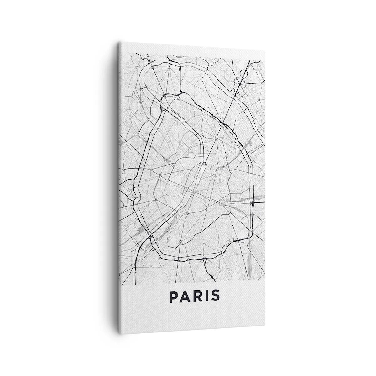 Canvastavla - Bild på duk - Paris blomma - 45x80 cm