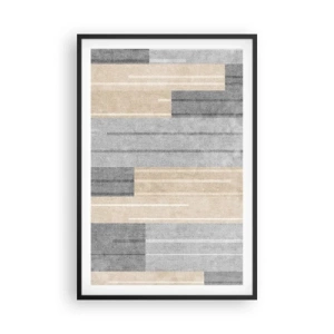 Affisch i svart ram - Komposition: allt i lod - 61x91 cm