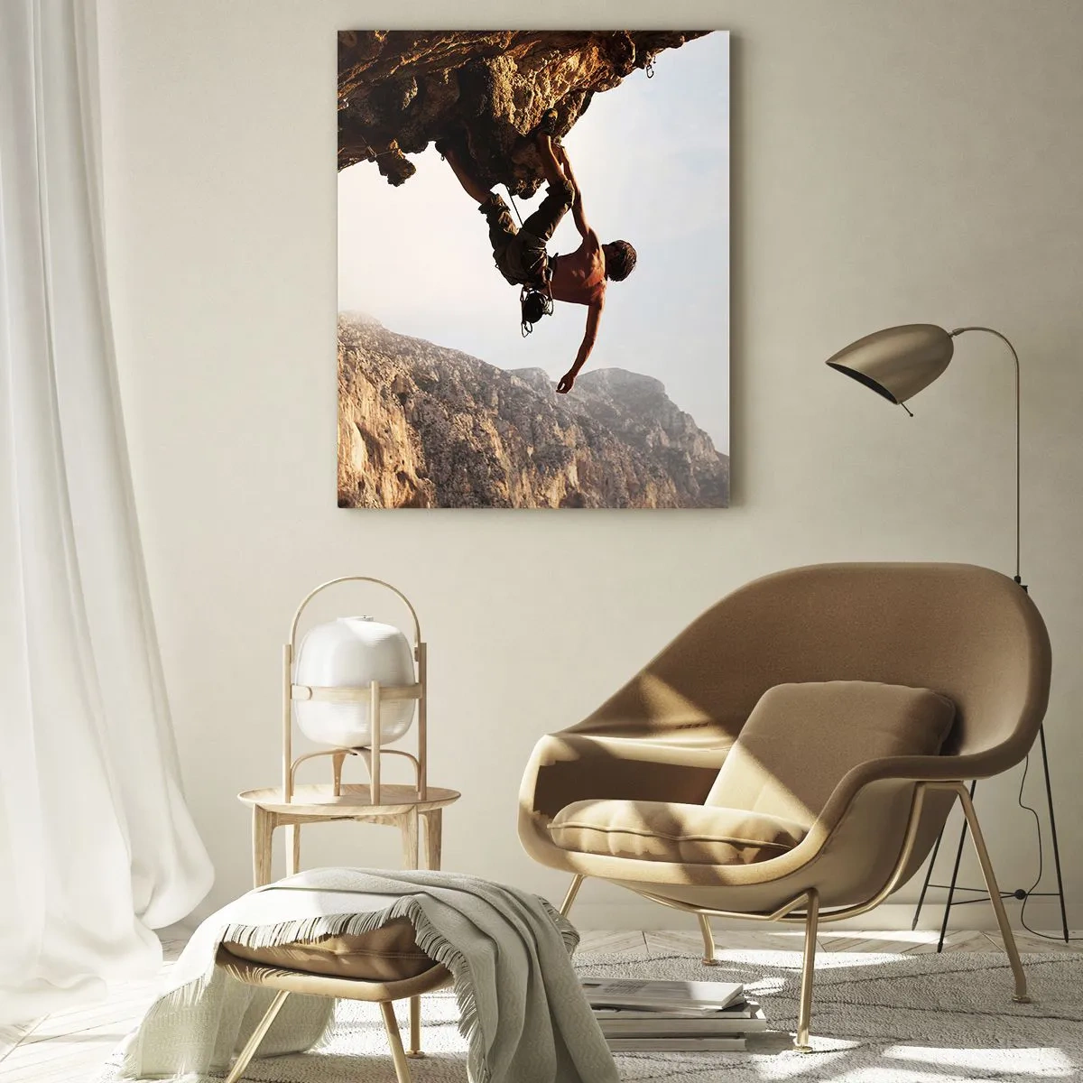 Glastavla - Bild på glas - Världen i näven - 50x70 cm