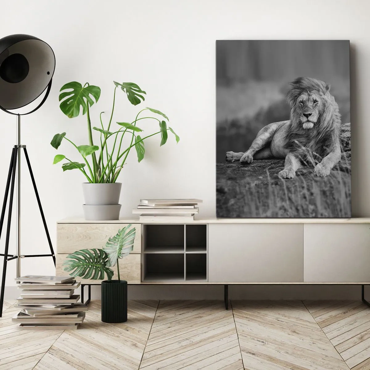 Canvastavla - Bild på duk - Kunglig siesta - 50x70 cm