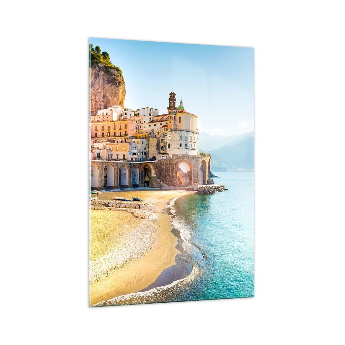 Glastavla - Bild på glas - Stad utan motstycke - 70x100 cm