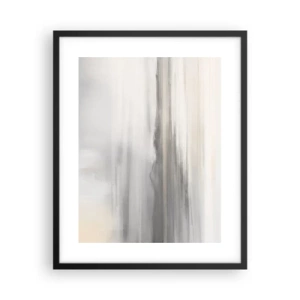 Affisch i svart ram - En eftertänksam bakgrund - 40x50 cm