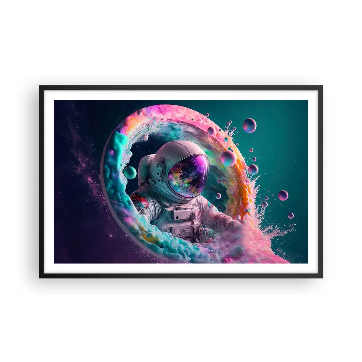 Affisch i svart ram - Stjärnport - 91x61 cm