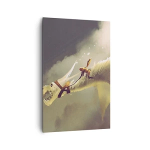 Canvastavla - Bild på duk - Rädda världen - 80x120 cm