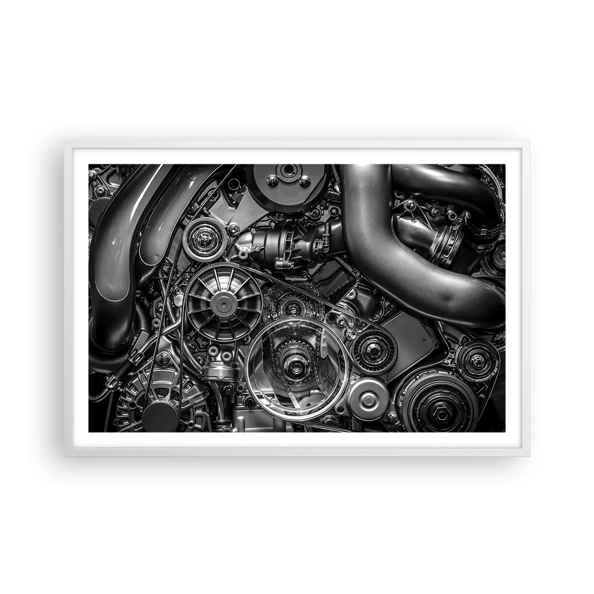 Affisch i vit ram - Mekanikens poesi - 91x61 cm