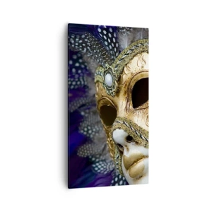 Canvastavla - Bild på duk - Venedigporträtt i guld - 55x100 cm