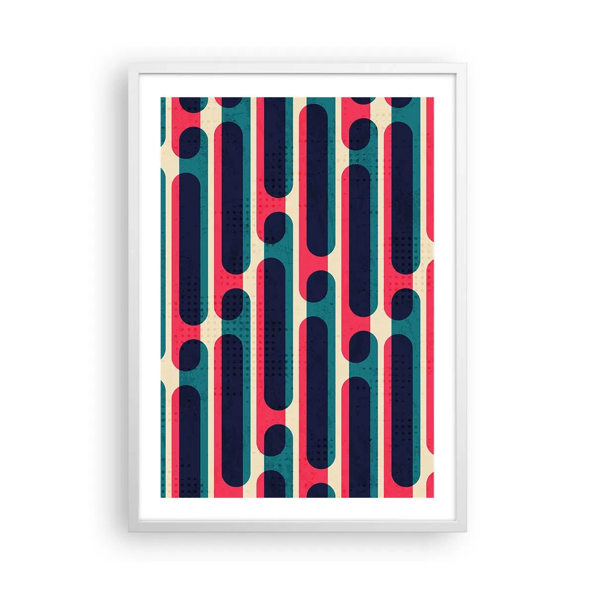 Affisch i vit ram - In och framåt - 50x70 cm