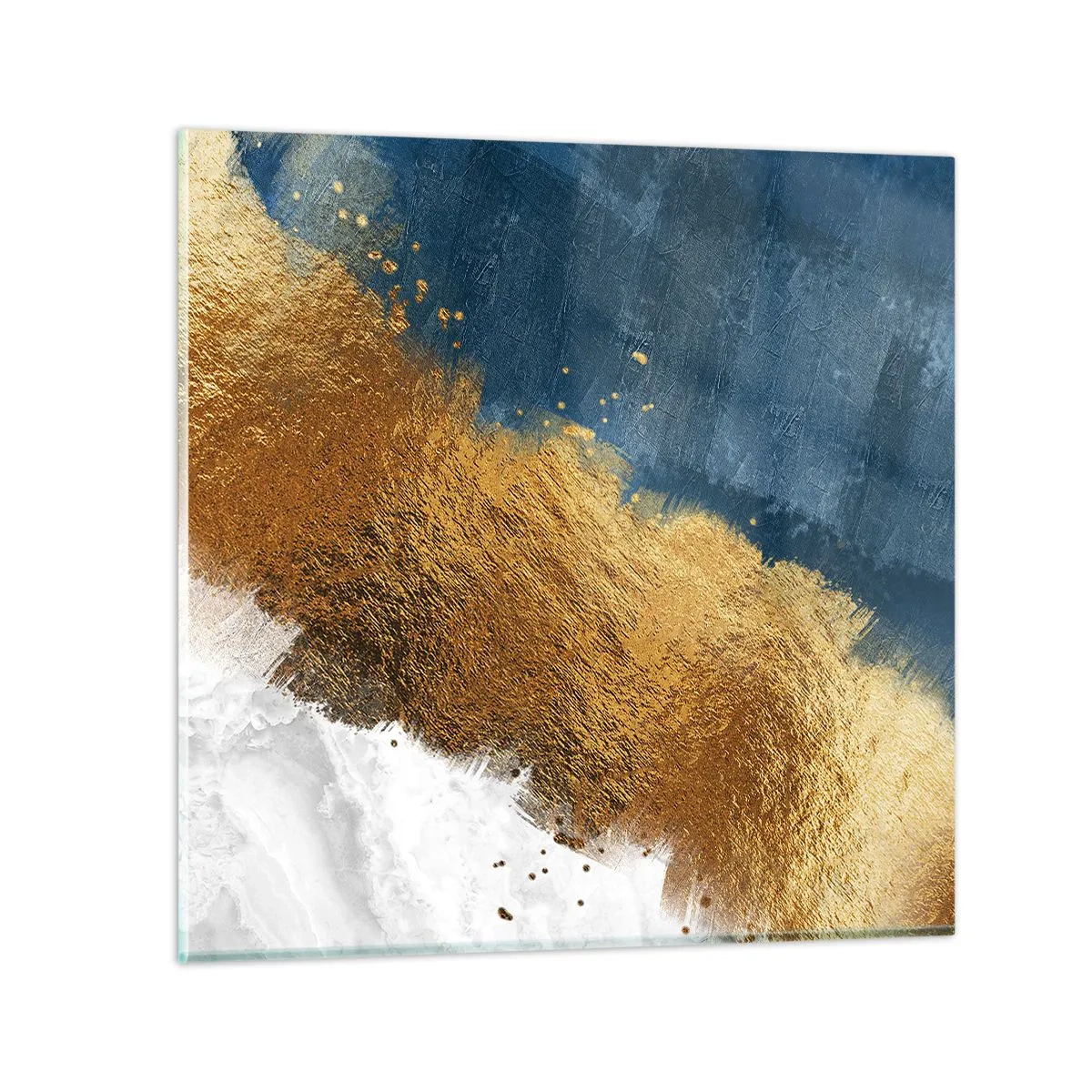 Glastavla - Bild på glas - Sommarens färger - 40x40 cm