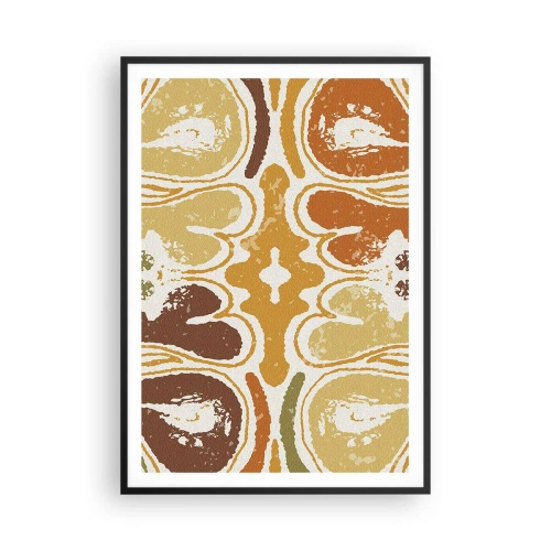 Affisch i svart ram - Sentimental abstraktion - 70x100 cm