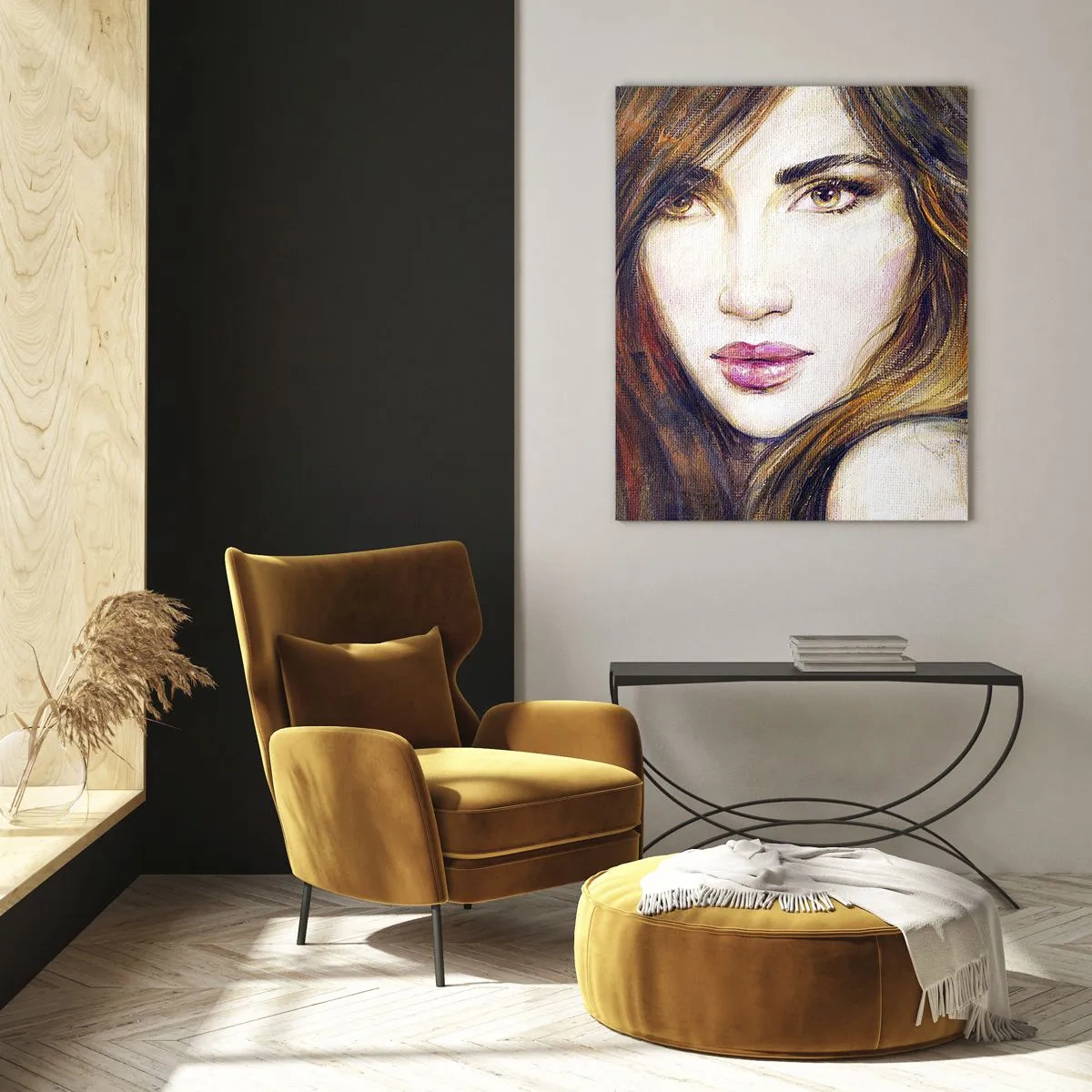 Glastavla - Bild på glas - Ett öre för dina tankar - 50x70 cm