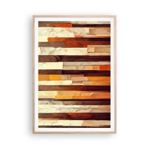 Affisch i ram av ljusek - Hymn av skogens träd - 70x100 cm