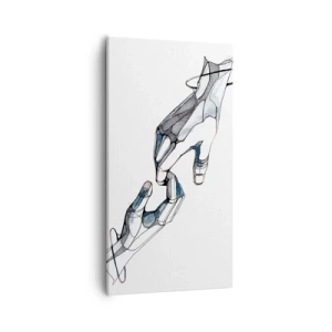 Canvastavla - Bild på duk - God gest - 55x100 cm