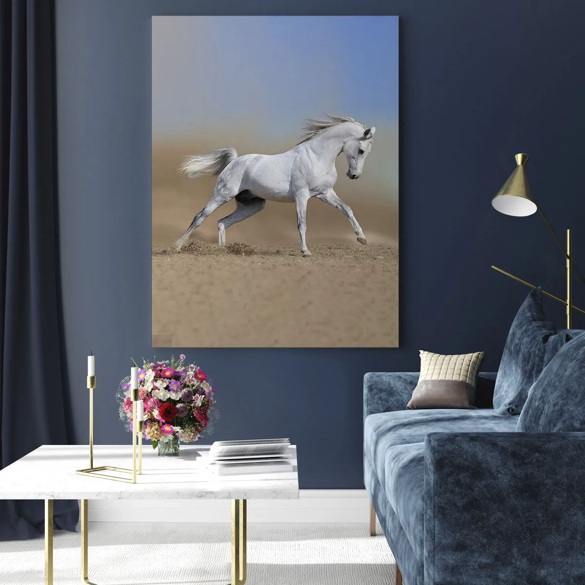 Glastavla - Bild på glas - Den vackraste arabiska sagan - 70x100 cm