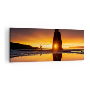 Canvastavla - Bild på duk - Bara du och naturen - 120x50 cm