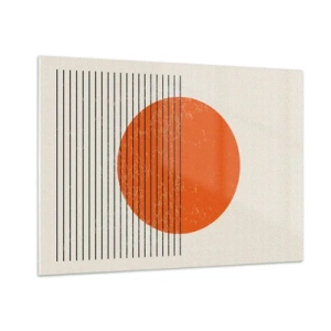 Glastavla - Bild på glas - Alltid solen - 100x70 cm