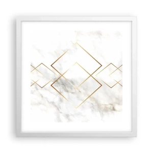 Affisch i vit ram - Utsikt över oändlighet - 40x40 cm