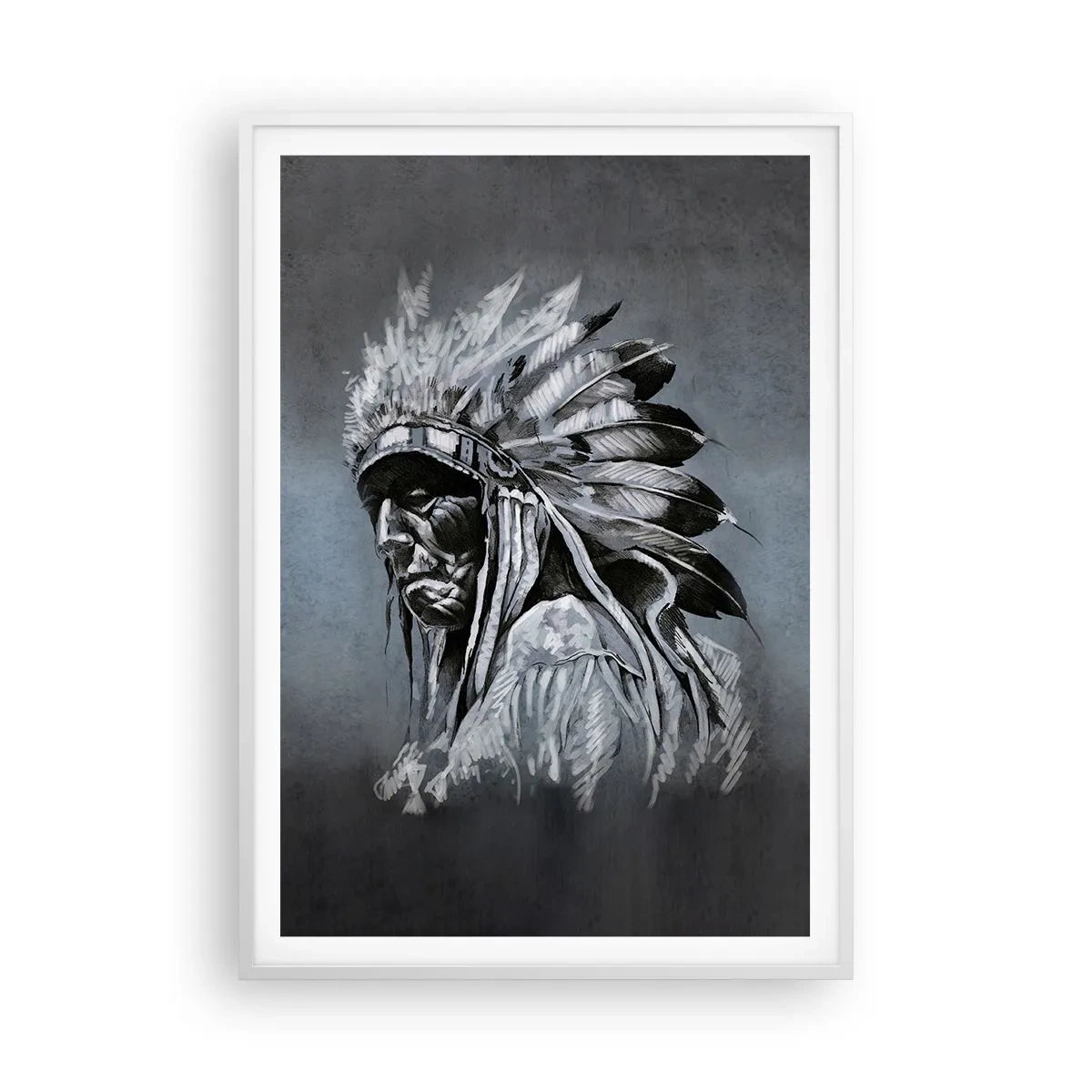 Affisch i vit ram - Tillbaka till rötterna - 70x100 cm