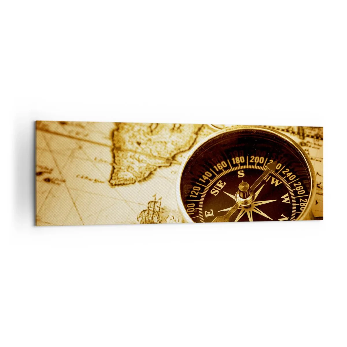 Canvastavla - Bild på duk - Västerut eller österut? - 160x50 cm