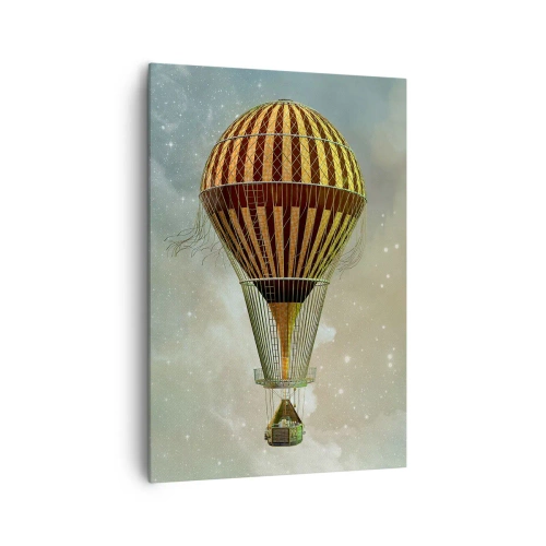 Canvastavla - Bild på duk - Banbrytande flygningar - 70x100 cm