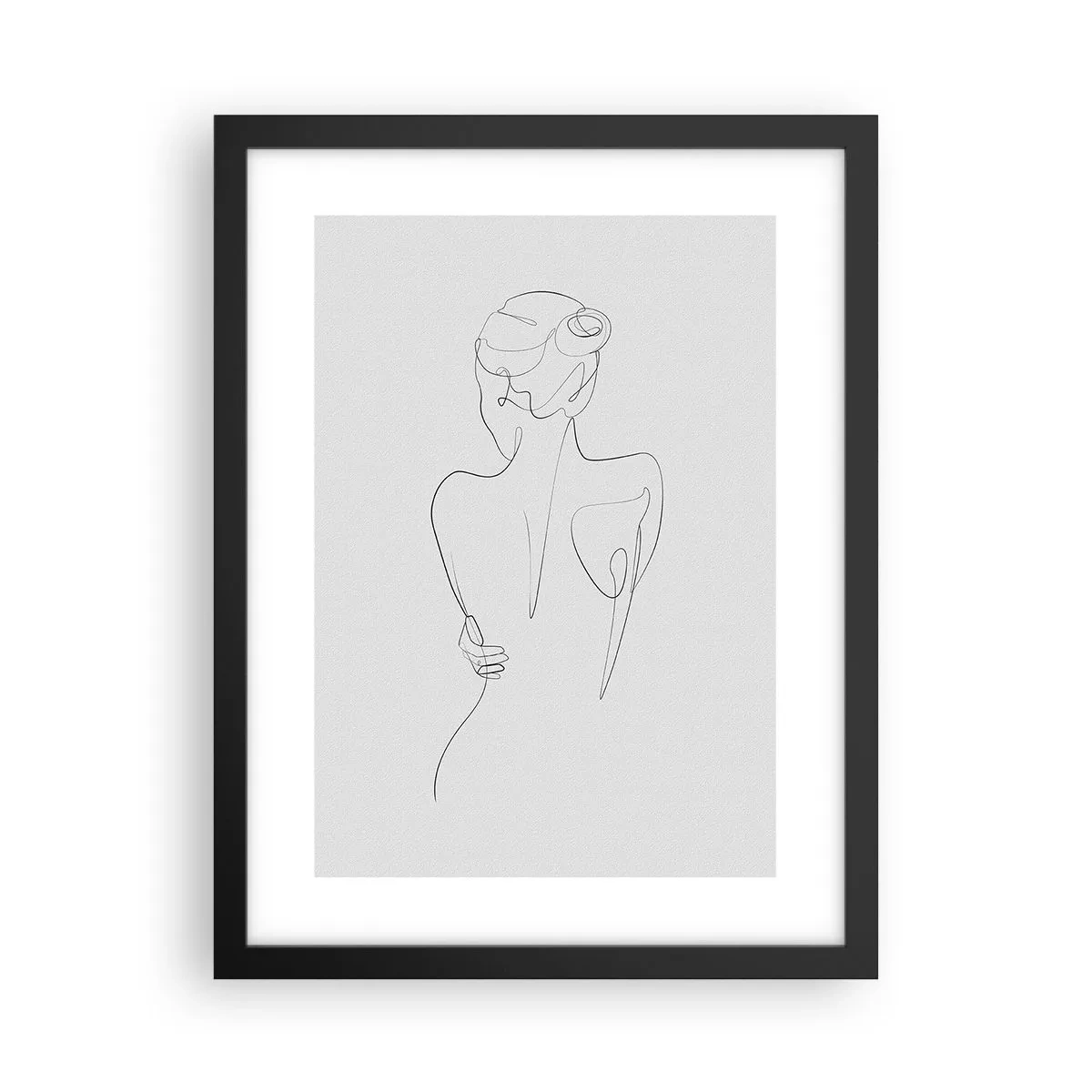 Affisch i svart ram - Kroppens musik - 30x40 cm