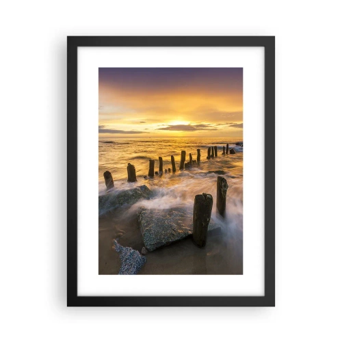 Affisch i svart ram - Östersjöns råa skönhet - 30x40 cm