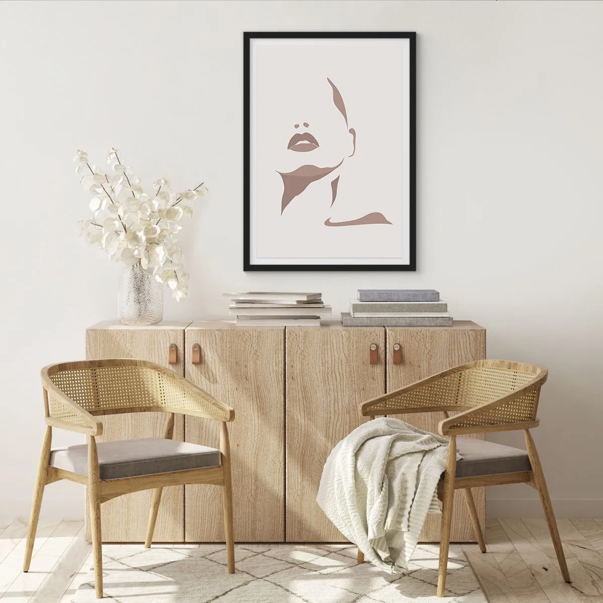 Affisch i svart ram - Skapad av ljus och skugga - 61x91 cm