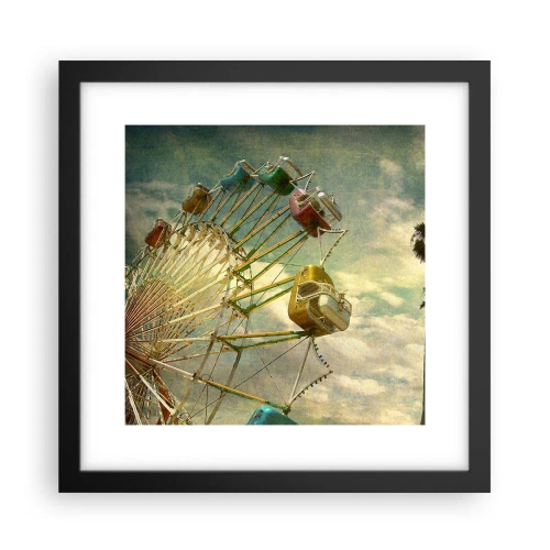 Affisch i svart ram - Kommer att bli, kommer att bli kul.... - 30x30 cm