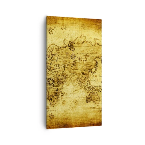 Canvastavla - Bild på duk - Världen är konstig - 55x100 cm