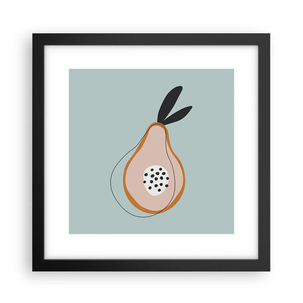 Affisch i svart ram - Att tränga in i sakens natur - 30x30 cm