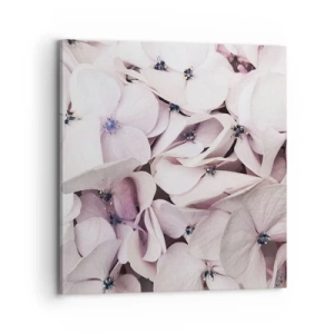 Canvastavla - Bild på duk - I en flod av blommor - 70x70 cm