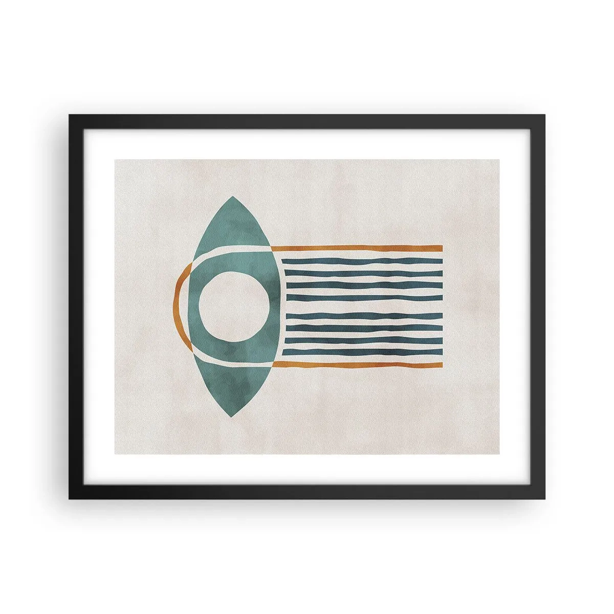 Affisch i svart ram - Tecken och ritualer - 50x40 cm