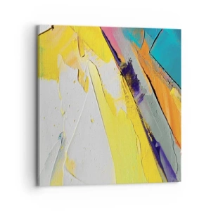 Canvastavla - Bild på duk - Världens anatomi - 70x70 cm