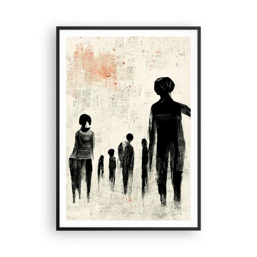 Affisch i svart ram - Mot ensamhet - 70x100 cm