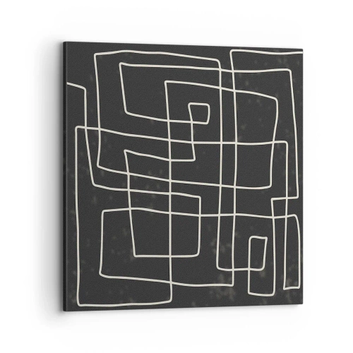 Canvastavla - Bild på duk - Inte så enkelt - 70x70 cm