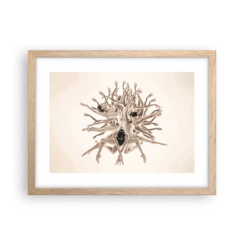 Affisch i ram av ljusek - Blommar i dansen - 40x30 cm