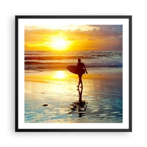 Affisch i svart ram - Kämpes återkomst - 60x60 cm