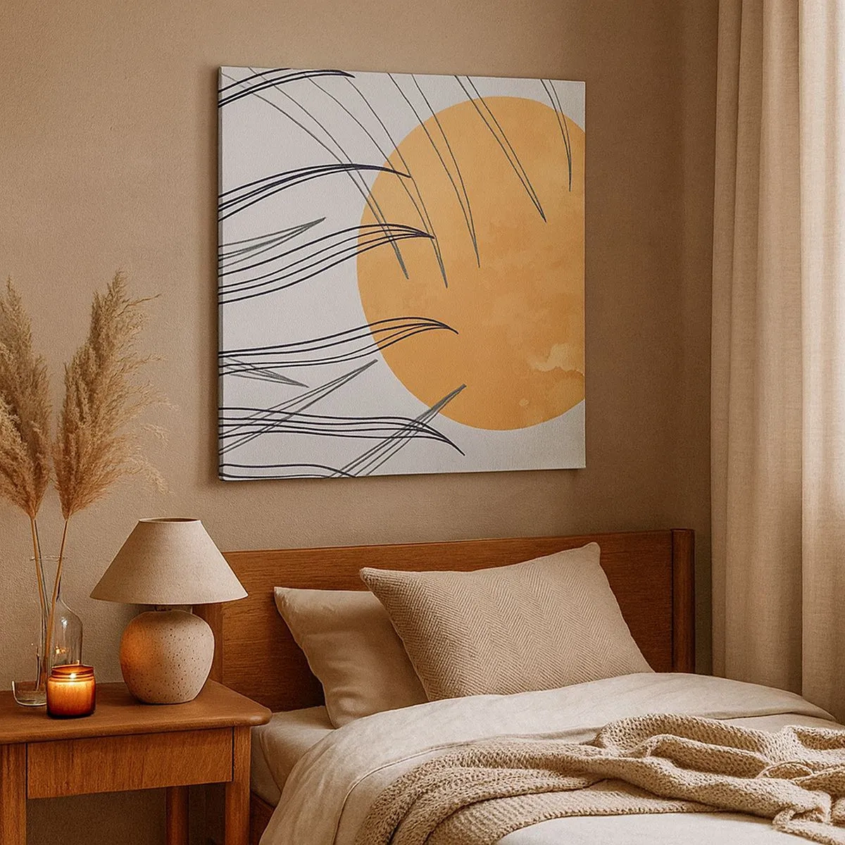 Canvastavla - Bild på duk - Alltid mot solen - 30x30 cm