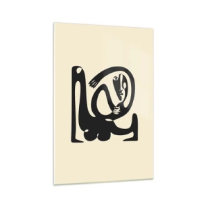 Glastavla - Bild på glas - Nästan Picasso - 70x100 cm