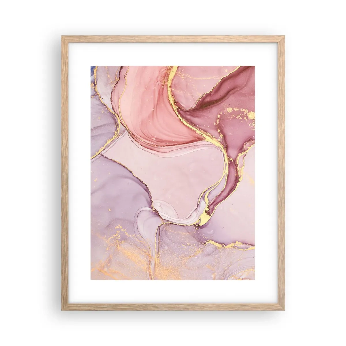 Affisch i ram av ljusek - Färgernas smek - 40x50 cm