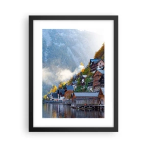 Affisch i svart ram - Alpina klimat - 30x40 cm