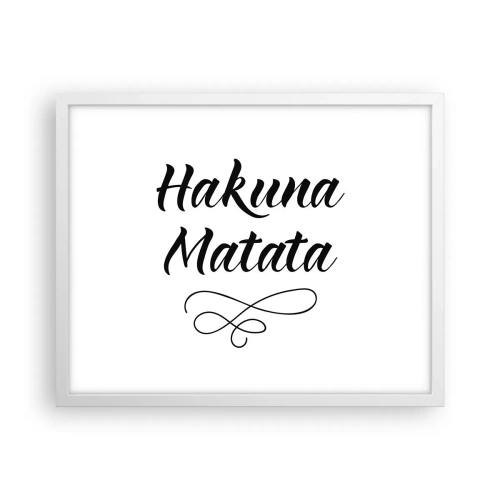 Affisch i vit ram - Bästa rådet - 50x40 cm