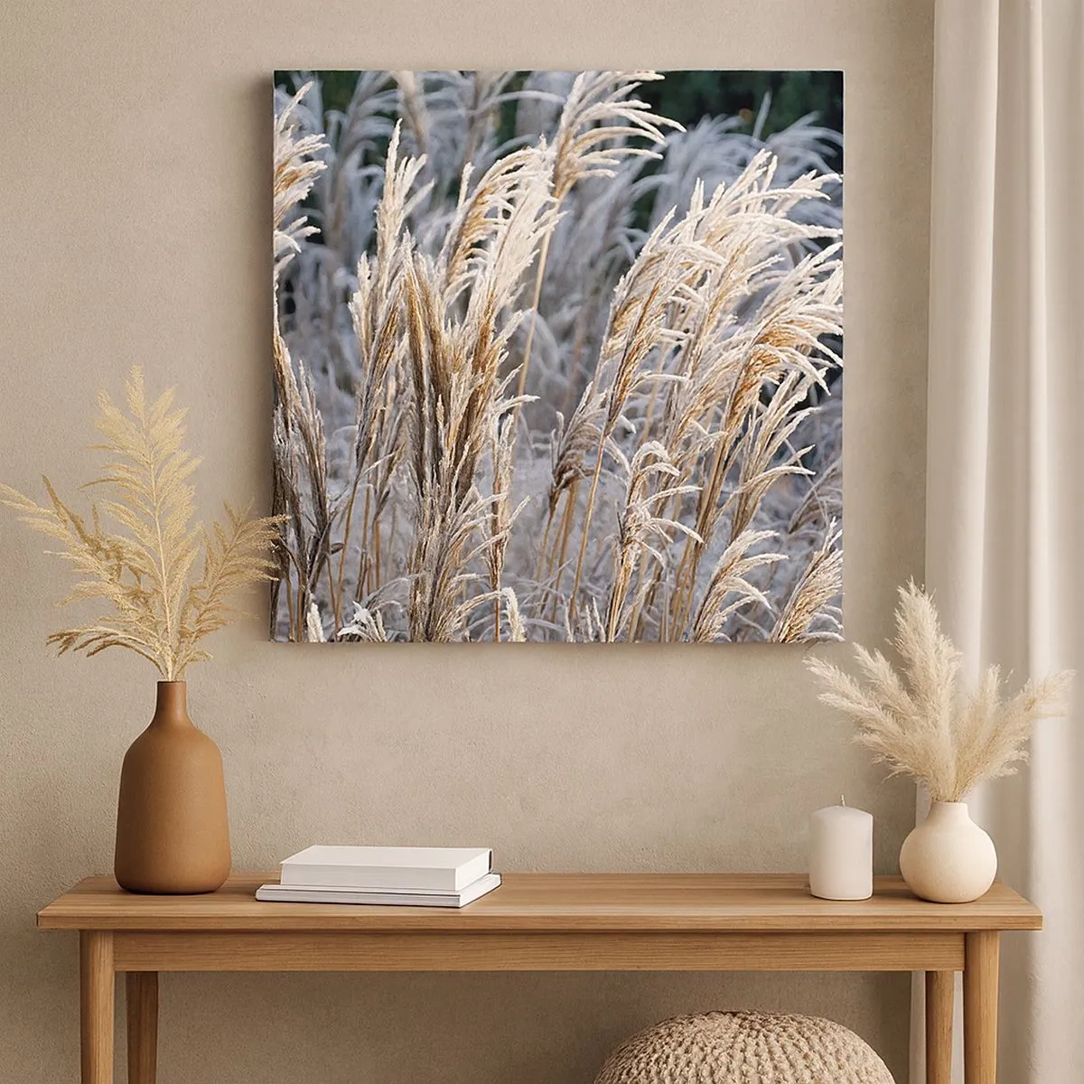 Canvastavla - Bild på duk - Frostprydda - 30x30 cm