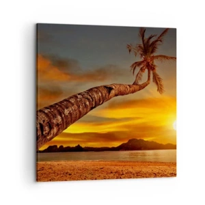 Canvastavla - Bild på duk - Exotisk semester, ett äventyr i Karibien - 60x60 cm