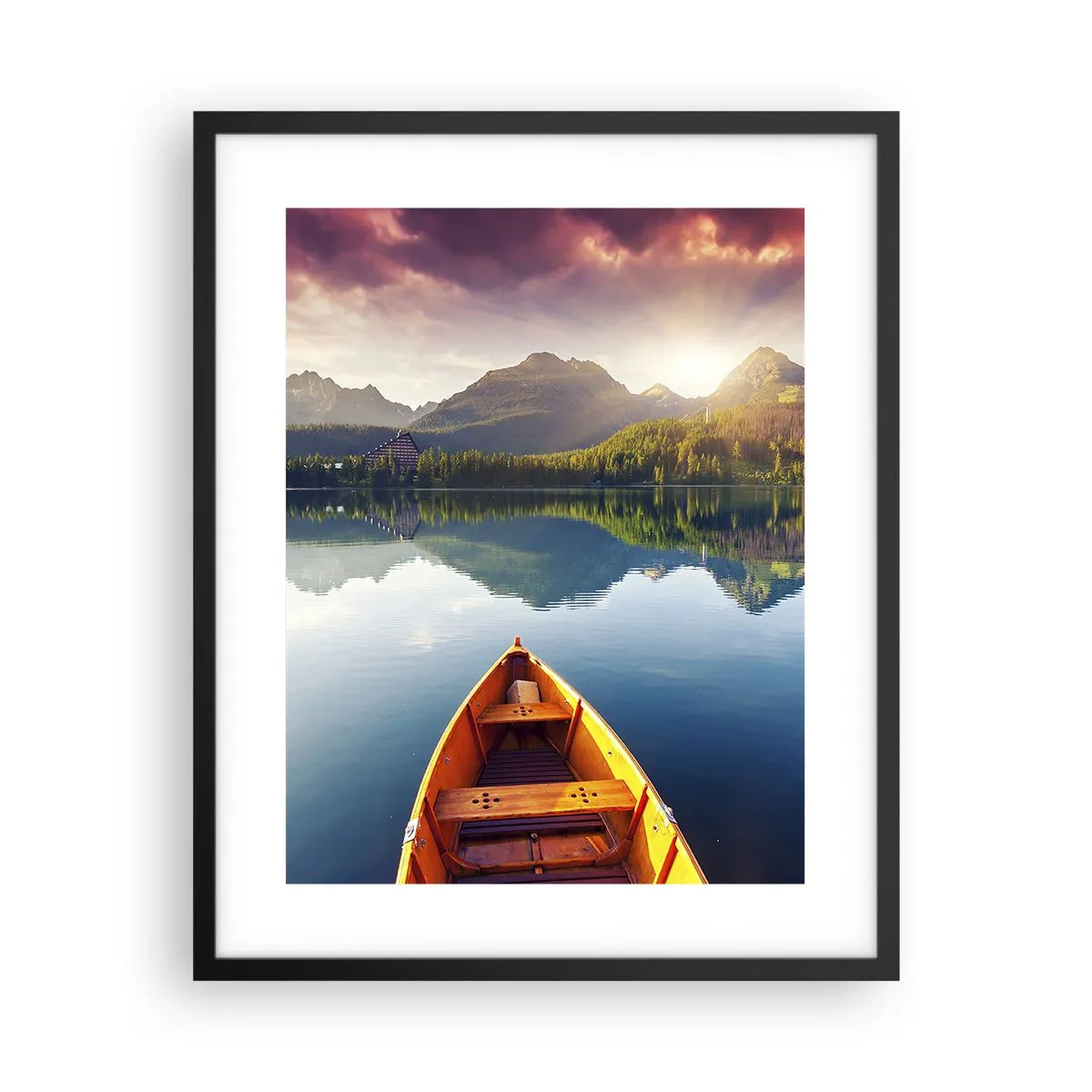 Affisch i svart ram - Ingenting mot naturen - 40x50 cm